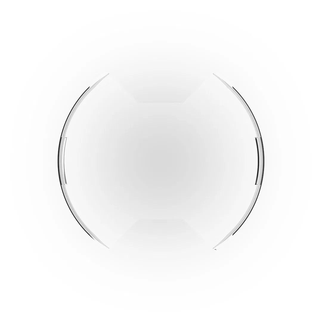 5207 – KC HILITE Driving/ Fog Light Cover, 8 Inch Round Clear Polycarbonate Without Logo Single